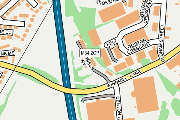M34 2GP map - OS OpenMap – Local (Ordnance Survey) M34 2GP map - OS OpenMap – Local (Ordnance Survey)