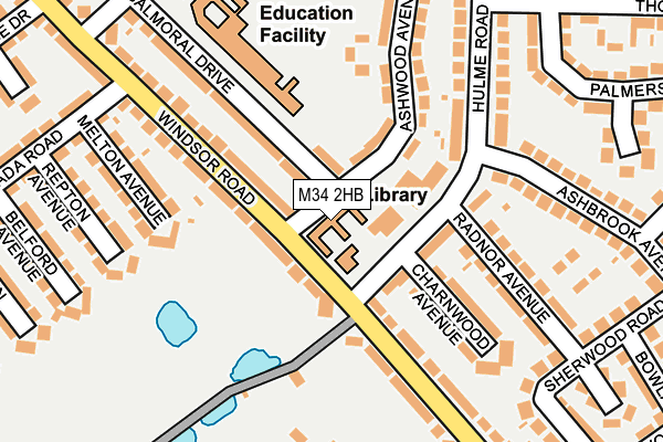 M34 2HB map - OS OpenMap – Local (Ordnance Survey) M34 2HB map - OS OpenMap – Local (Ordnance Survey)