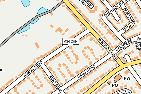 M34 2HN map - OS OpenMap – Local (Ordnance Survey) M34 2HN map - OS OpenMap – Local (Ordnance Survey)