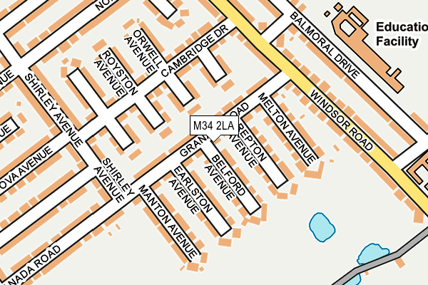 M34 2LA map - OS OpenMap – Local (Ordnance Survey) M34 2LA map - OS OpenMap – Local (Ordnance Survey)