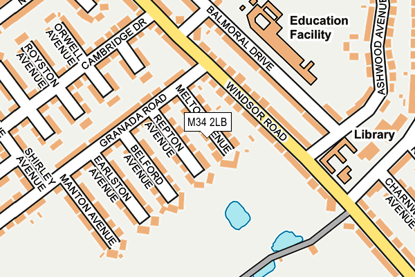 M34 2LB map - OS OpenMap – Local (Ordnance Survey) M34 2LB map - OS OpenMap – Local (Ordnance Survey)