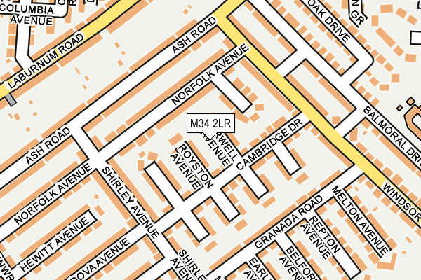 M34 2LR map - OS OpenMap – Local (Ordnance Survey) M34 2LR map - OS OpenMap – Local (Ordnance Survey)