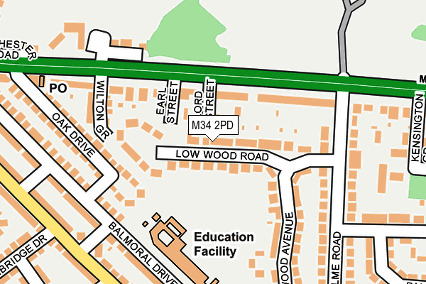 M34 2PD map - OS OpenMap – Local (Ordnance Survey) M34 2PD map - OS OpenMap – Local (Ordnance Survey)