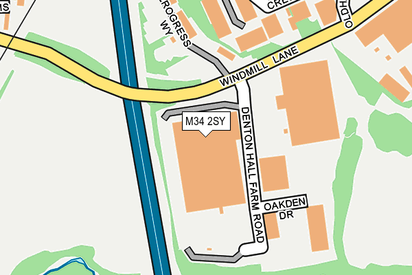 M34 2SY map - OS OpenMap – Local (Ordnance Survey) M34 2SY map - OS OpenMap – Local (Ordnance Survey)