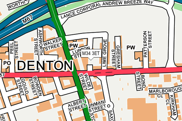 M34 3ET map - OS OpenMap – Local (Ordnance Survey) M34 3ET map - OS OpenMap – Local (Ordnance Survey)