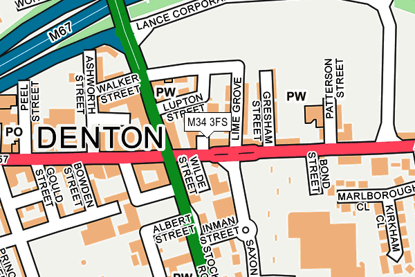 M34 3FS map - OS OpenMap – Local (Ordnance Survey) M34 3FS map - OS OpenMap – Local (Ordnance Survey)