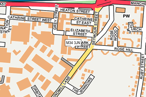 M34 3JN map - OS OpenMap – Local (Ordnance Survey) M34 3JN map - OS OpenMap – Local (Ordnance Survey)