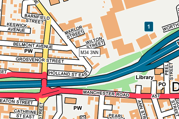 M34 3NN map - OS OpenMap – Local (Ordnance Survey) M34 3NN map - OS OpenMap – Local (Ordnance Survey)