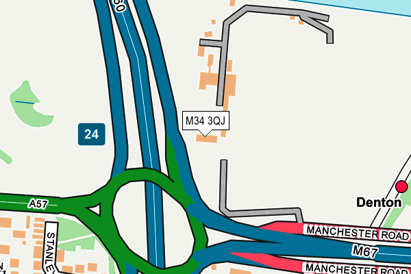 M34 3QJ map - OS OpenMap – Local (Ordnance Survey) M34 3QJ map - OS OpenMap – Local (Ordnance Survey)
