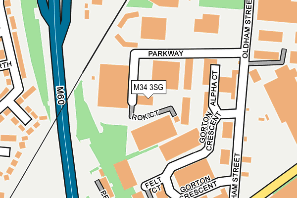 M34 3SG map - OS OpenMap – Local (Ordnance Survey) M34 3SG map - OS OpenMap – Local (Ordnance Survey)