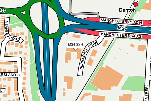 M34 3SH map - OS OpenMap – Local (Ordnance Survey) M34 3SH map - OS OpenMap – Local (Ordnance Survey)