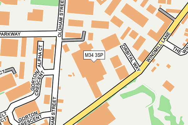 M34 3SP map - OS OpenMap – Local (Ordnance Survey) M34 3SP map - OS OpenMap – Local (Ordnance Survey)