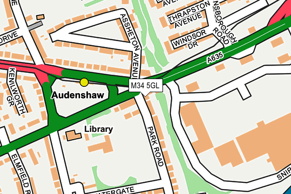 M34 5GL map - OS OpenMap – Local (Ordnance Survey) M34 5GL map - OS OpenMap – Local (Ordnance Survey)