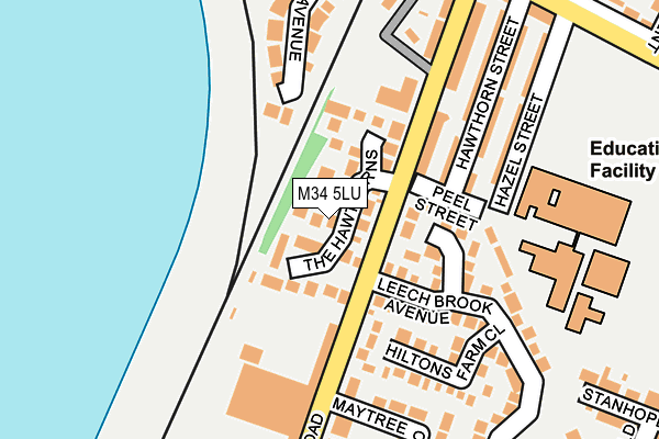 M34 5LU map - OS OpenMap – Local (Ordnance Survey) M34 5LU map - OS OpenMap – Local (Ordnance Survey)