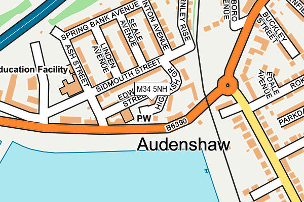 M34 5NH map - OS OpenMap – Local (Ordnance Survey) M34 5NH map - OS OpenMap – Local (Ordnance Survey)