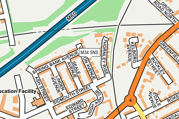 M34 5NS map - OS OpenMap – Local (Ordnance Survey) M34 5NS map - OS OpenMap – Local (Ordnance Survey)