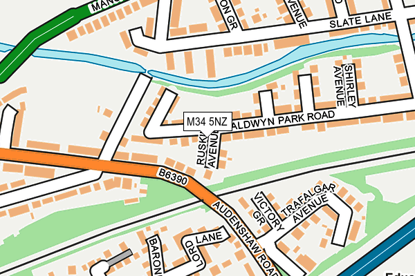 M34 5NZ map - OS OpenMap – Local (Ordnance Survey) M34 5NZ map - OS OpenMap – Local (Ordnance Survey)