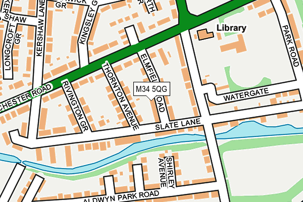 M34 5QG map - OS OpenMap – Local (Ordnance Survey) M34 5QG map - OS OpenMap – Local (Ordnance Survey)