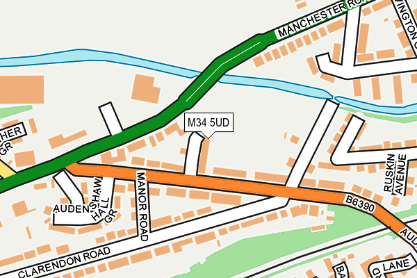 M34 5UD map - OS OpenMap – Local (Ordnance Survey) M34 5UD map - OS OpenMap – Local (Ordnance Survey)