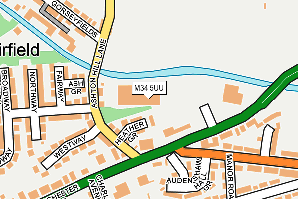 M34 5UU map - OS OpenMap – Local (Ordnance Survey) M34 5UU map - OS OpenMap – Local (Ordnance Survey)