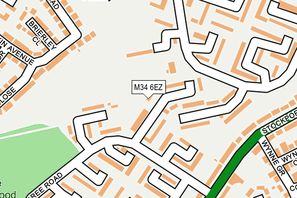 M34 6EZ map - OS OpenMap – Local (Ordnance Survey) M34 6EZ map - OS OpenMap – Local (Ordnance Survey)