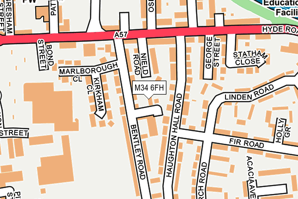 M34 6FH map - OS OpenMap – Local (Ordnance Survey) M34 6FH map - OS OpenMap – Local (Ordnance Survey)