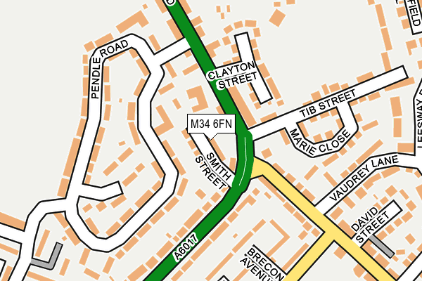 M34 6FN map - OS OpenMap – Local (Ordnance Survey) M34 6FN map - OS OpenMap – Local (Ordnance Survey)