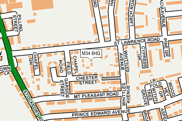 M34 6HG map - OS OpenMap – Local (Ordnance Survey) M34 6HG map - OS OpenMap – Local (Ordnance Survey)