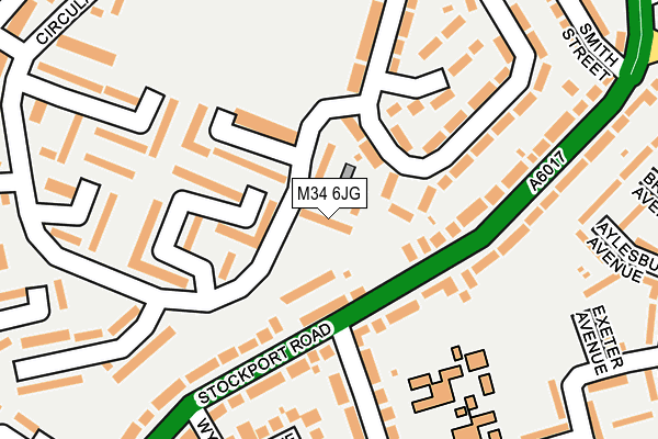 M34 6JG map - OS OpenMap – Local (Ordnance Survey) M34 6JG map - OS OpenMap – Local (Ordnance Survey)