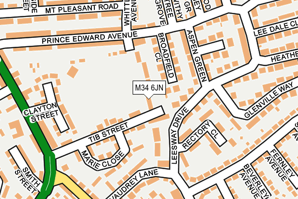 M34 6JN map - OS OpenMap – Local (Ordnance Survey) M34 6JN map - OS OpenMap – Local (Ordnance Survey)