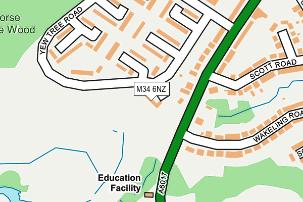 M34 6NZ map - OS OpenMap – Local (Ordnance Survey) M34 6NZ map - OS OpenMap – Local (Ordnance Survey)