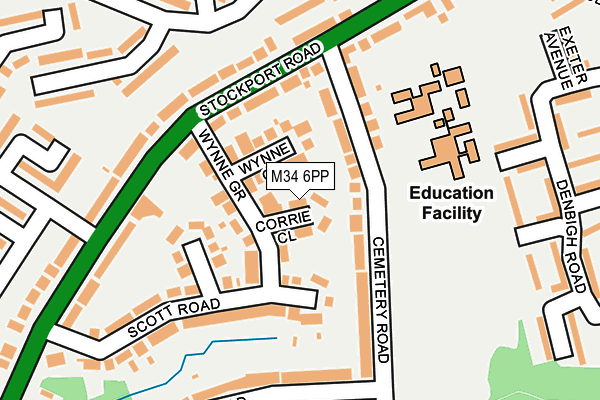 M34 6PP map - OS OpenMap – Local (Ordnance Survey) M34 6PP map - OS OpenMap – Local (Ordnance Survey)