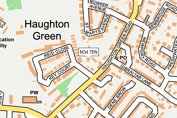 M34 7EN map - OS OpenMap – Local (Ordnance Survey) M34 7EN map - OS OpenMap – Local (Ordnance Survey)