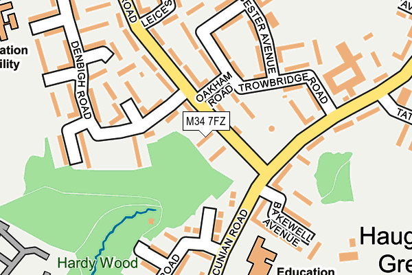 M34 7FZ map - OS OpenMap – Local (Ordnance Survey) M34 7FZ map - OS OpenMap – Local (Ordnance Survey)