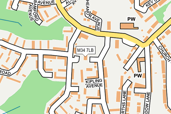 M34 7LB map - OS OpenMap – Local (Ordnance Survey) M34 7LB map - OS OpenMap – Local (Ordnance Survey)
