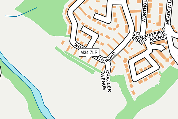M34 7LR map - OS OpenMap – Local (Ordnance Survey) M34 7LR map - OS OpenMap – Local (Ordnance Survey)
