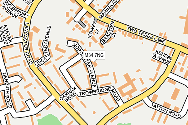 M34 7NG map - OS OpenMap – Local (Ordnance Survey) M34 7NG map - OS OpenMap – Local (Ordnance Survey)