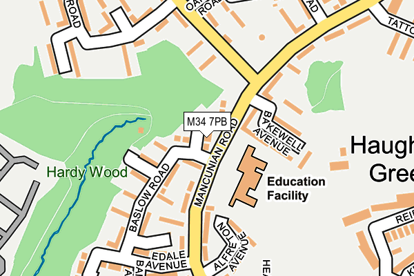 M34 7PB map - OS OpenMap – Local (Ordnance Survey) M34 7PB map - OS OpenMap – Local (Ordnance Survey)