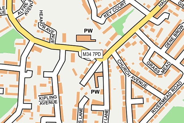 M34 7PD map - OS OpenMap – Local (Ordnance Survey) M34 7PD map - OS OpenMap – Local (Ordnance Survey)