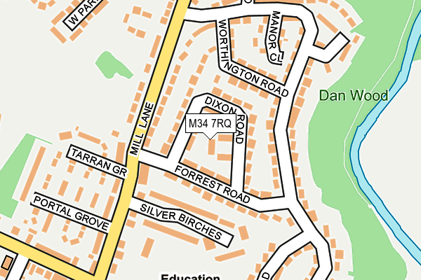 M34 7RQ map - OS OpenMap – Local (Ordnance Survey) M34 7RQ map - OS OpenMap – Local (Ordnance Survey)