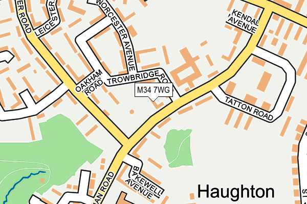 M34 7WG map - OS OpenMap – Local (Ordnance Survey) M34 7WG map - OS OpenMap – Local (Ordnance Survey)