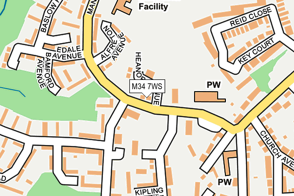 M34 7WS map - OS OpenMap – Local (Ordnance Survey) M34 7WS map - OS OpenMap – Local (Ordnance Survey)