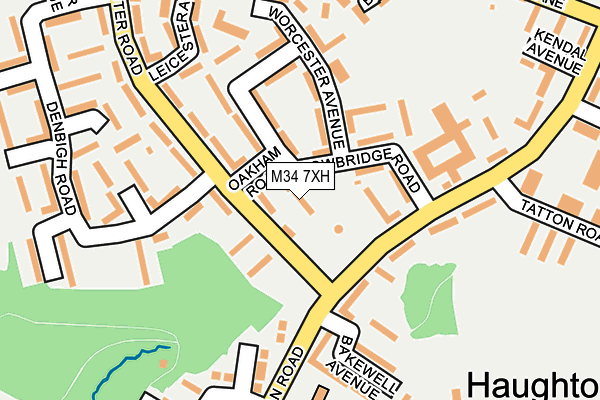 M34 7XH map - OS OpenMap – Local (Ordnance Survey) M34 7XH map - OS OpenMap – Local (Ordnance Survey)