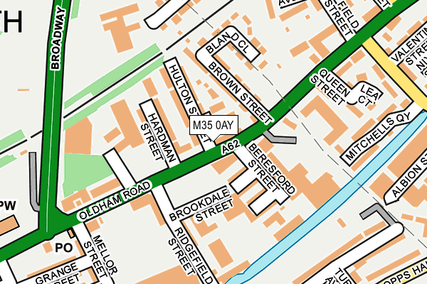 M35 0AY map - OS OpenMap – Local (Ordnance Survey) M35 0AY map - OS OpenMap – Local (Ordnance Survey)