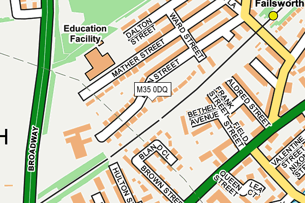 M35 0DQ map - OS OpenMap – Local (Ordnance Survey) M35 0DQ map - OS OpenMap – Local (Ordnance Survey)