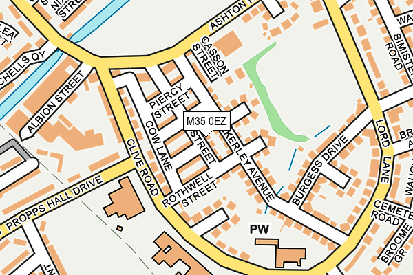 M35 0EZ map - OS OpenMap – Local (Ordnance Survey) M35 0EZ map - OS OpenMap – Local (Ordnance Survey)