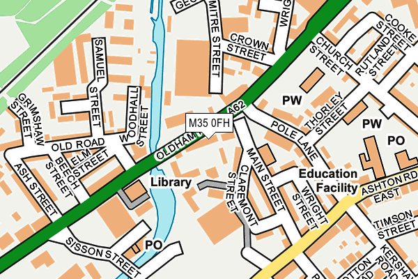 M35 0FH map - OS OpenMap – Local (Ordnance Survey) M35 0FH map - OS OpenMap – Local (Ordnance Survey)