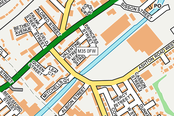 M35 0FW map - OS OpenMap – Local (Ordnance Survey) M35 0FW map - OS OpenMap – Local (Ordnance Survey)