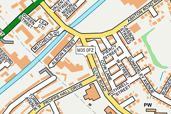 M35 0FZ map - OS OpenMap – Local (Ordnance Survey) M35 0FZ map - OS OpenMap – Local (Ordnance Survey)