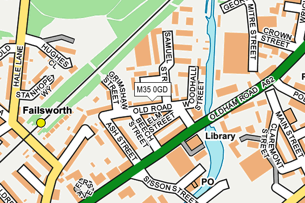 M35 0GD map - OS OpenMap – Local (Ordnance Survey) M35 0GD map - OS OpenMap – Local (Ordnance Survey)